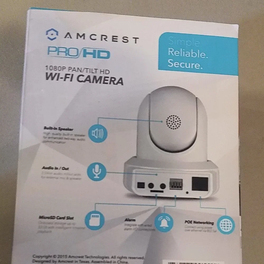 AMCREST 1080P PAN/TILT WI-FI CAMERA IP2M-841W